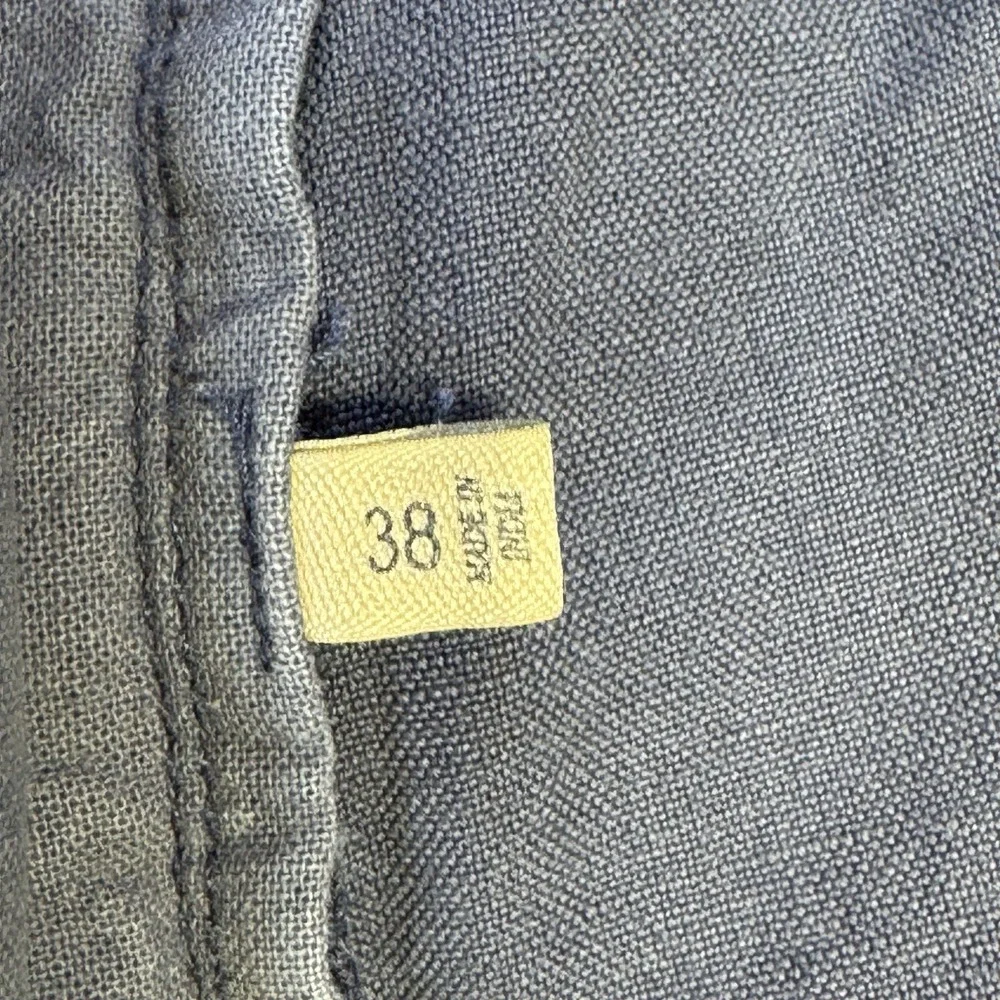 Faherty Linen Cotton Blend Blue Shorts Men's Size 38 Waist 9